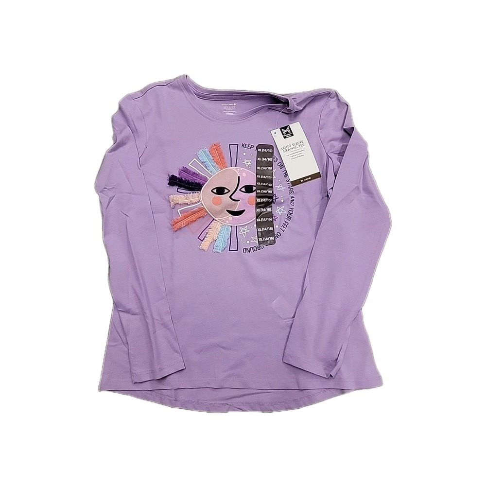 Member's Mark Round Neck Comfort Easy Care Long Sleeve Graphic Tee 14/16